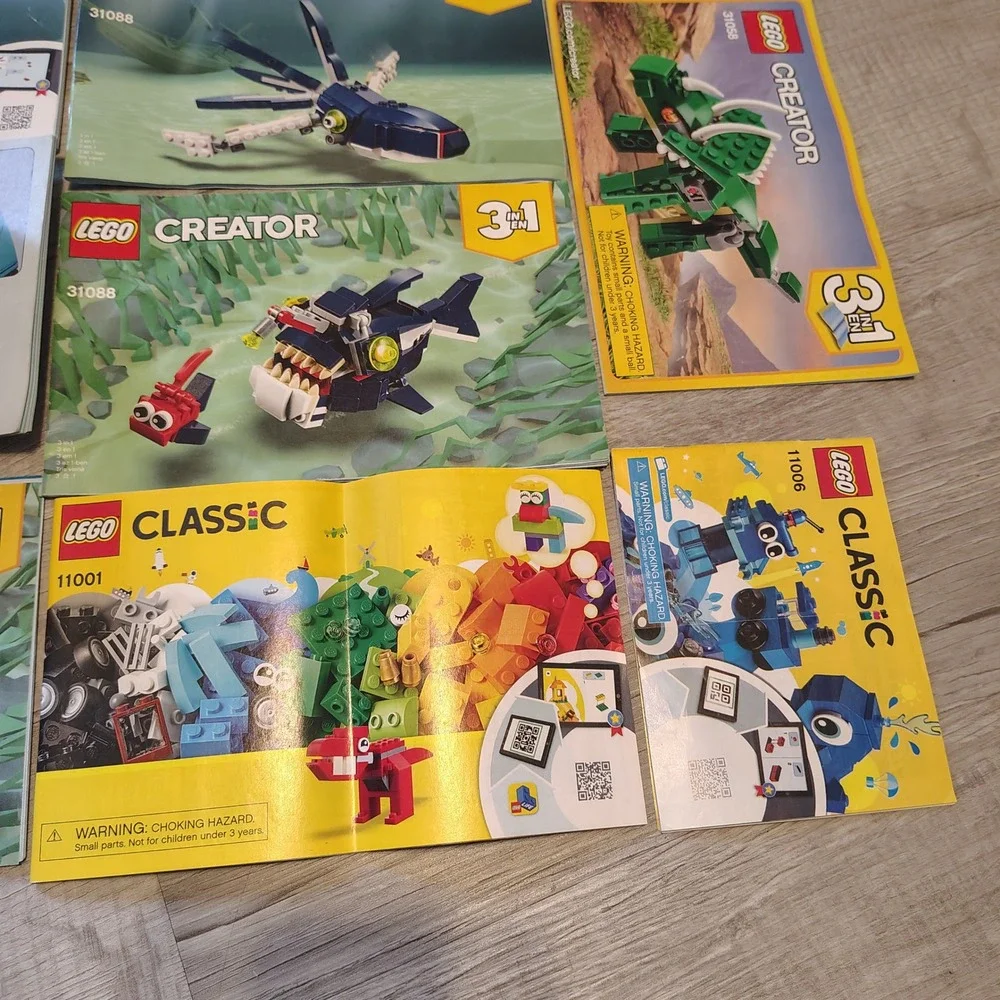 LEGO Instruction Manual Lot Creator 3-in-1 31088 31058 Classic 10717 11001 11006
